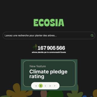 Ecosia et la note d’engagement climatique